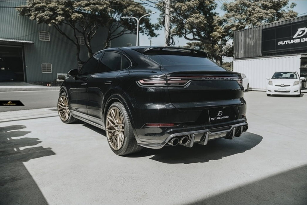 FUTURE DESIGN - PORSCHE CAYENNE COUPE DRY CARBON FIBRE REAR DIFFUSER