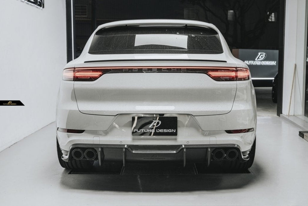 FUTURE DESIGN - PORSCHE CAYENNE COUPE DRY CARBON FIBRE REAR DIFFUSER
