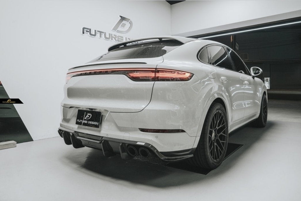 FUTURE DESIGN - PORSCHE CAYENNE COUPE DRY CARBON FIBRE REAR DIFFUSER