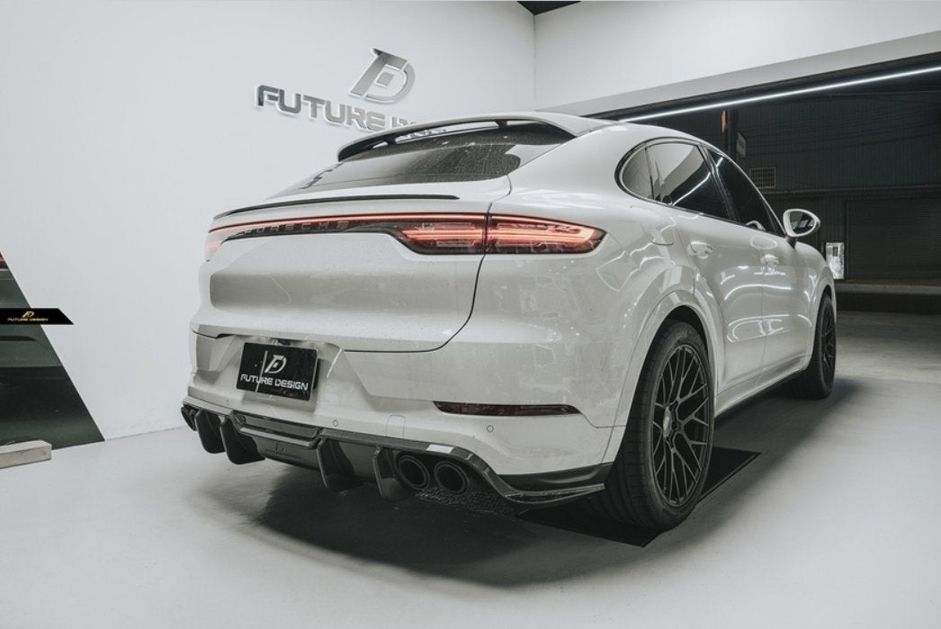 FUTURE DESIGN - PORSCHE CAYENNE COUPE DRY CARBON FIBRE REAR DIFFUSER