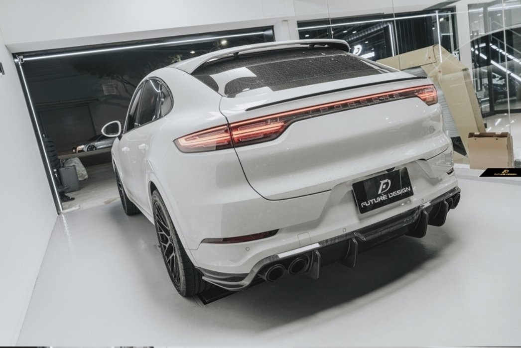 FUTURE DESIGN - PORSCHE CAYENNE COUPE DRY CARBON FIBRE REAR DIFFUSER