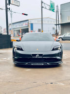 FUTURE DESIGN - PORSCHE TAYCAN CARBON FIBRE FRONT LIP SPLITTER V2