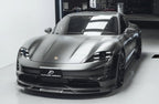 FUTURE DESIGN - PORSCHE TAYCAN CARBON FIBRE FRONT LIP SPLITTER V2
