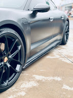 FUTURE DESIGN - PORSCHE TAYCAN CARBON FIBRE FRONT LIP SPLITTER V2