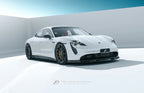FUTURE DESIGN - PORSCHE TAYCAN CARBON FIBRE FRONT LIP SPLITTER V2