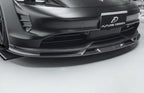 FUTURE DESIGN - PORSCHE TAYCAN CARBON FIBRE FRONT LIP SPLITTER V2
