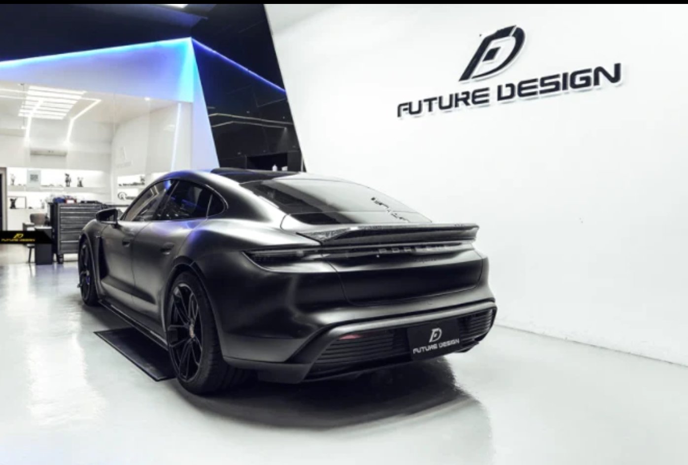 FUTURE DESIGN - PORSCHE TAYCAN CARBON FIBRE REAR SPOILER V2