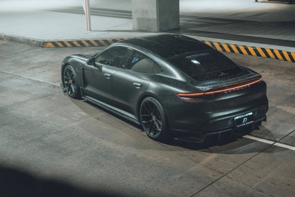 FUTURE DESIGN - PORSCHE TAYCAN CARBON FIBRE REAR SPOILER V2