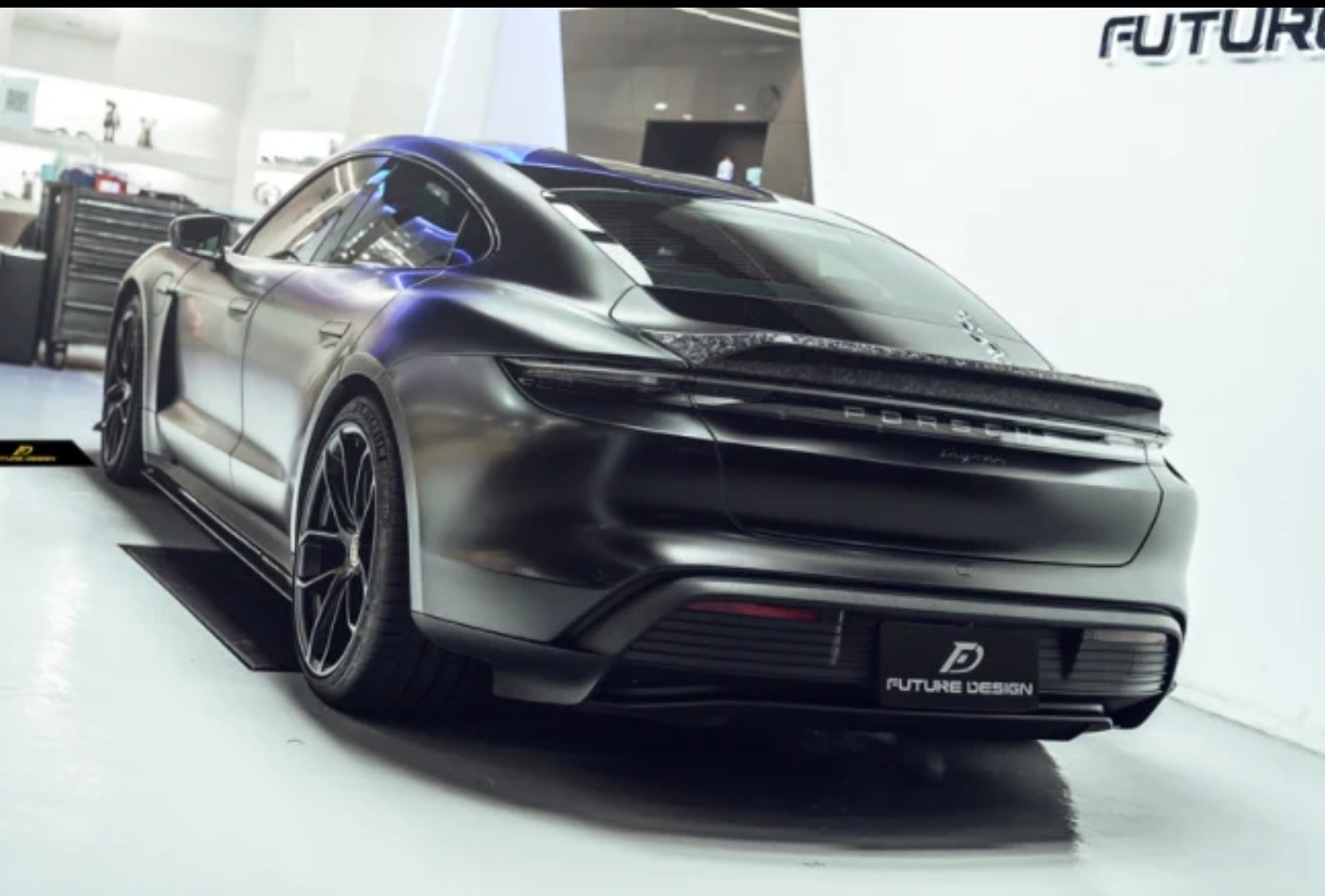 FUTURE DESIGN - PORSCHE TAYCAN CARBON FIBRE REAR SPOILER V2