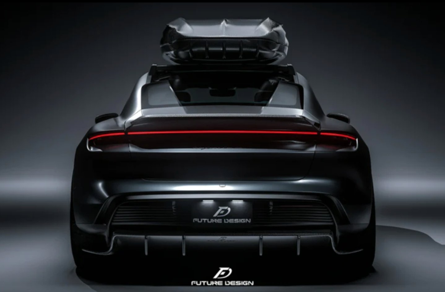 FUTURE DESIGN - PORSCHE TAYCAN CARBON FIBRE REAR SPOILER V2