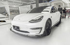 FUTURE DESIGN - TESLA MODEL 3 DRY CARBON FRONT BUMPER CANARD
