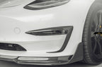 FUTURE DESIGN - TESLA MODEL 3 DRY CARBON FRONT BUMPER CANARD