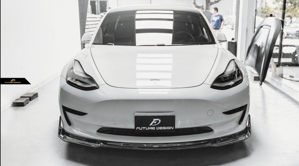 FUTURE DESIGN - TESLA MODEL 3 DRY CARBON FRONT LIP