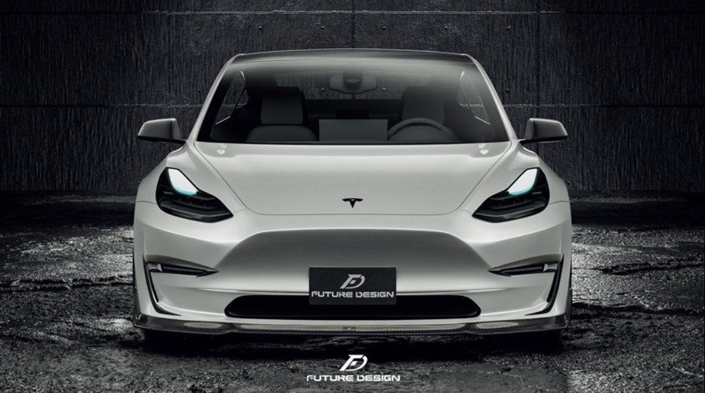 FUTURE DESIGN - TESLA MODEL 3 DRY CARBON FRONT LIP