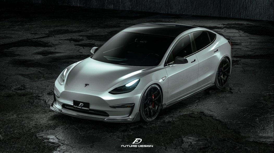 FUTURE DESIGN - TESLA MODEL 3 DRY CARBON FRONT LIP