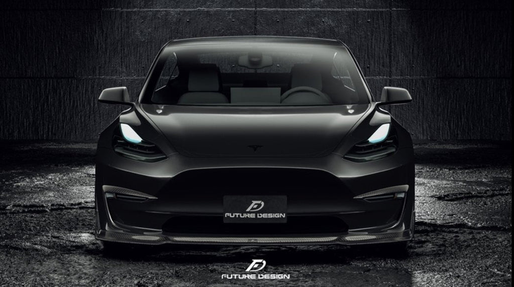 FUTURE DESIGN - TESLA MODEL 3 DRY CARBON FRONT LIP