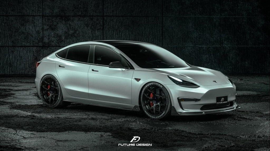 FUTURE DESIGN - TESLA MODEL 3 DRY CARBON FRONT LIP