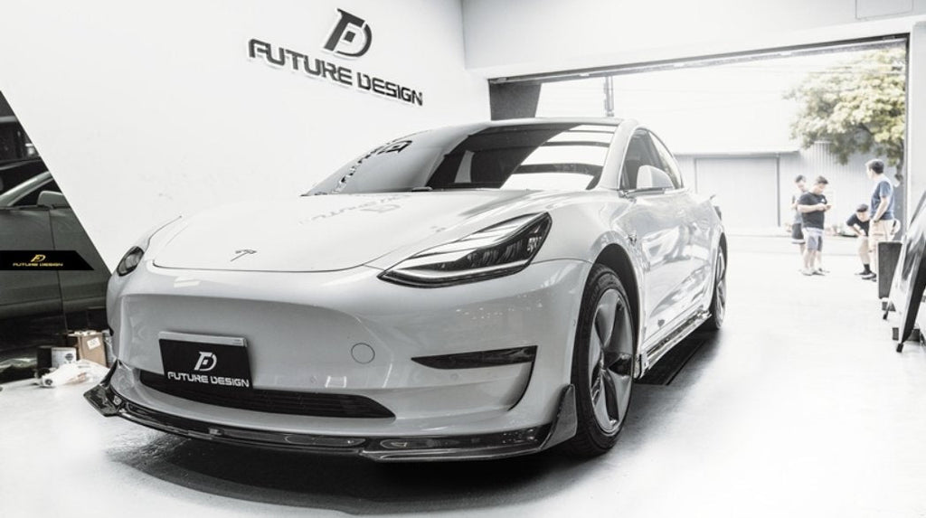 FUTURE DESIGN - TESLA MODEL 3 DRY CARBON FRONT LIP