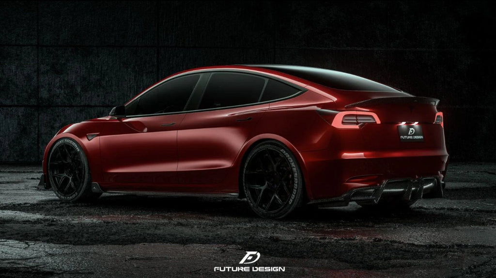 FUTURE DESIGN - TESLA MODEL 3 DRY CARBON REAR DIFFUSER