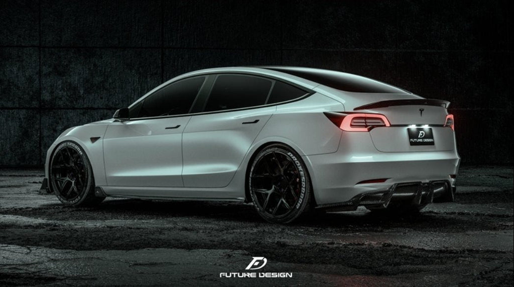 FUTURE DESIGN - TESLA MODEL 3 DRY CARBON REAR DIFFUSER