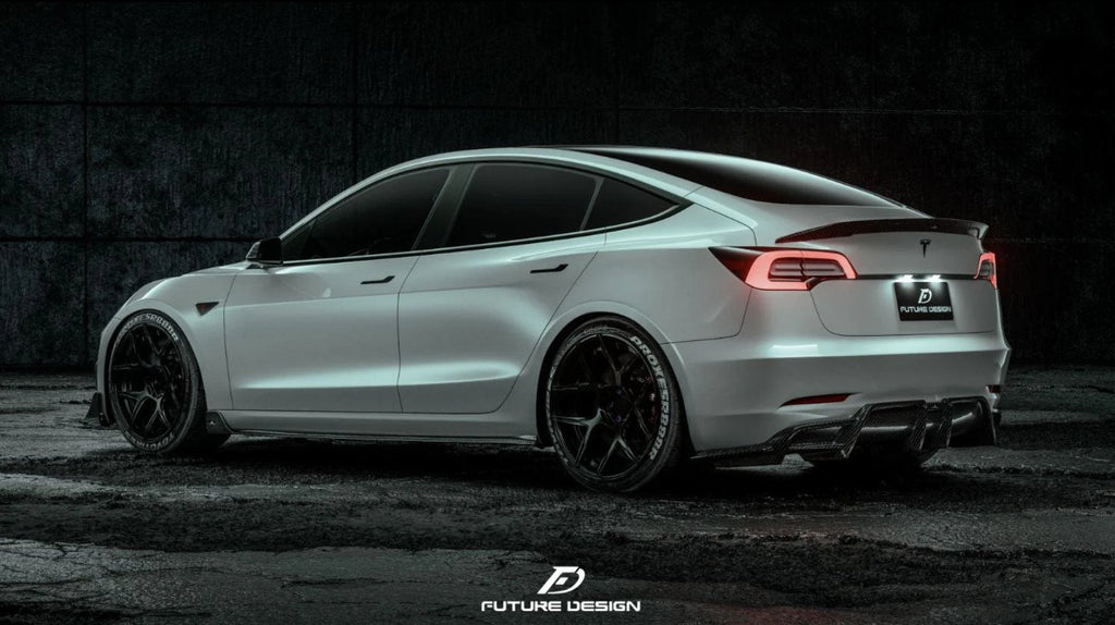 FUTURE DESIGN - TESLA MODEL 3 DRY CARBON REAR DIFFUSER