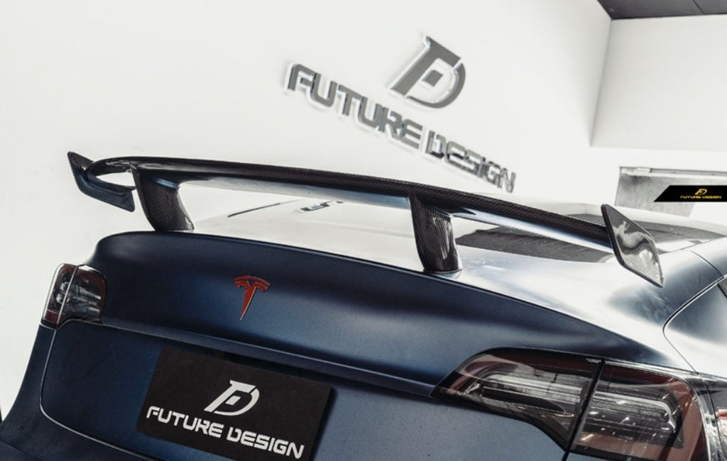 FUTURE DESIGN - TESLA MODEL 3 DRY CARBON REAR WING SPOILER