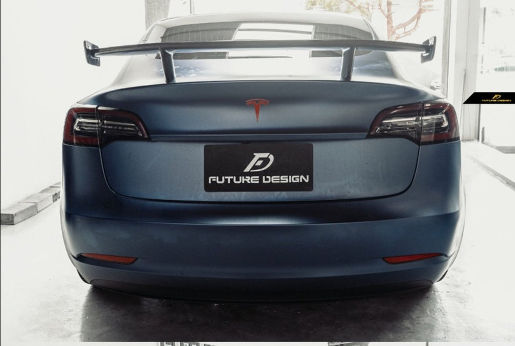 FUTURE DESIGN - TESLA MODEL 3 DRY CARBON REAR WING SPOILER