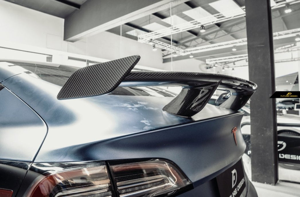 FUTURE DESIGN - TESLA MODEL 3 DRY CARBON REAR WING SPOILER