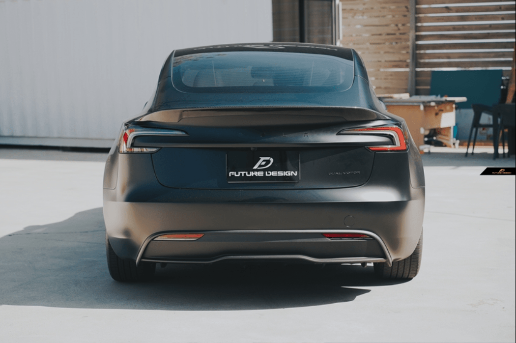 FUTURE DESIGN - TESLA MODEL 3 HIGHLAND 2024+ CARBON FIBER REAR SPOILER