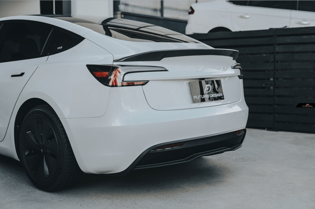 FUTURE DESIGN - TESLA MODEL 3 HIGHLAND 2024+ CARBON FIBER REAR SPOILER