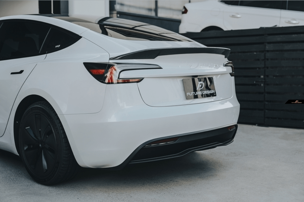 FUTURE DESIGN - TESLA MODEL 3 HIGHLAND 2024+ CARBON FIBER REAR SPOILER