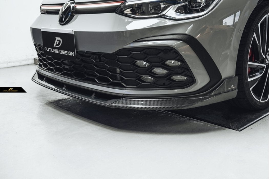 FUTURE DESIGN - VOLKSWAGEN GOLF MK8 GTI / R LINE CARBON FIBRE FRONT LIP