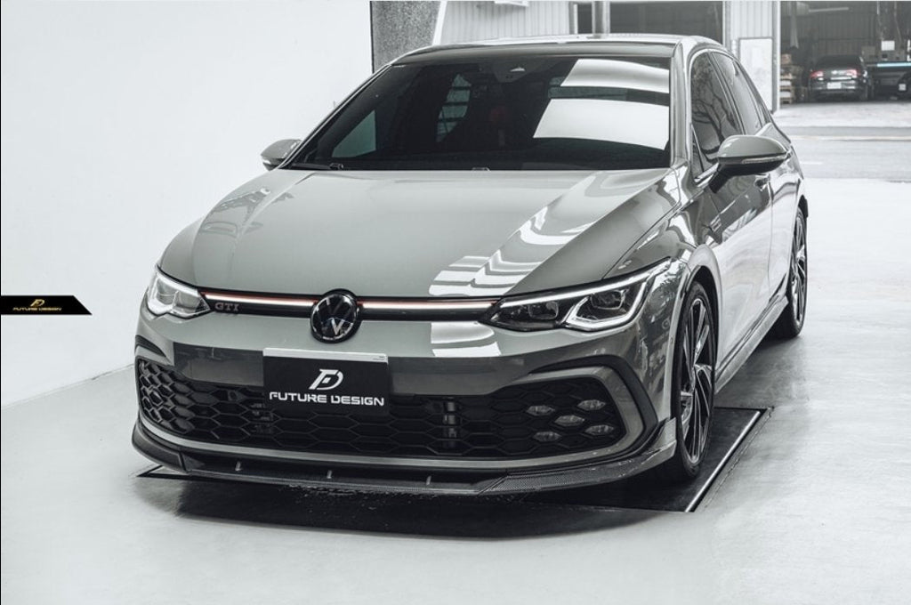 FUTURE DESIGN - VOLKSWAGEN GOLF MK8 GTI / R LINE CARBON FIBRE FRONT LIP