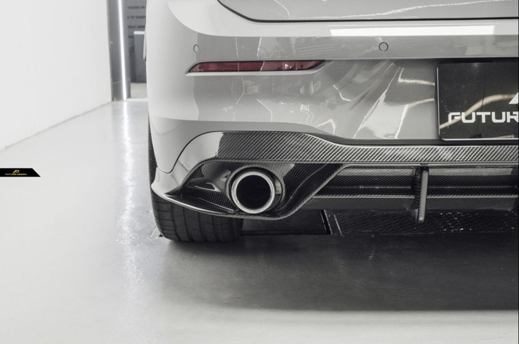 FUTURE DESIGN - VOLKSWAGEN GOLF MK8 GTI / R LINE CARBON FIBRE REAR DIFFUSER