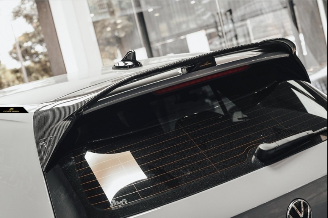 FUTURE DESIGN - VOLKSWAGEN GOLF MK8 GTI / R LINE CARBON FIBRE REAR SPOILER