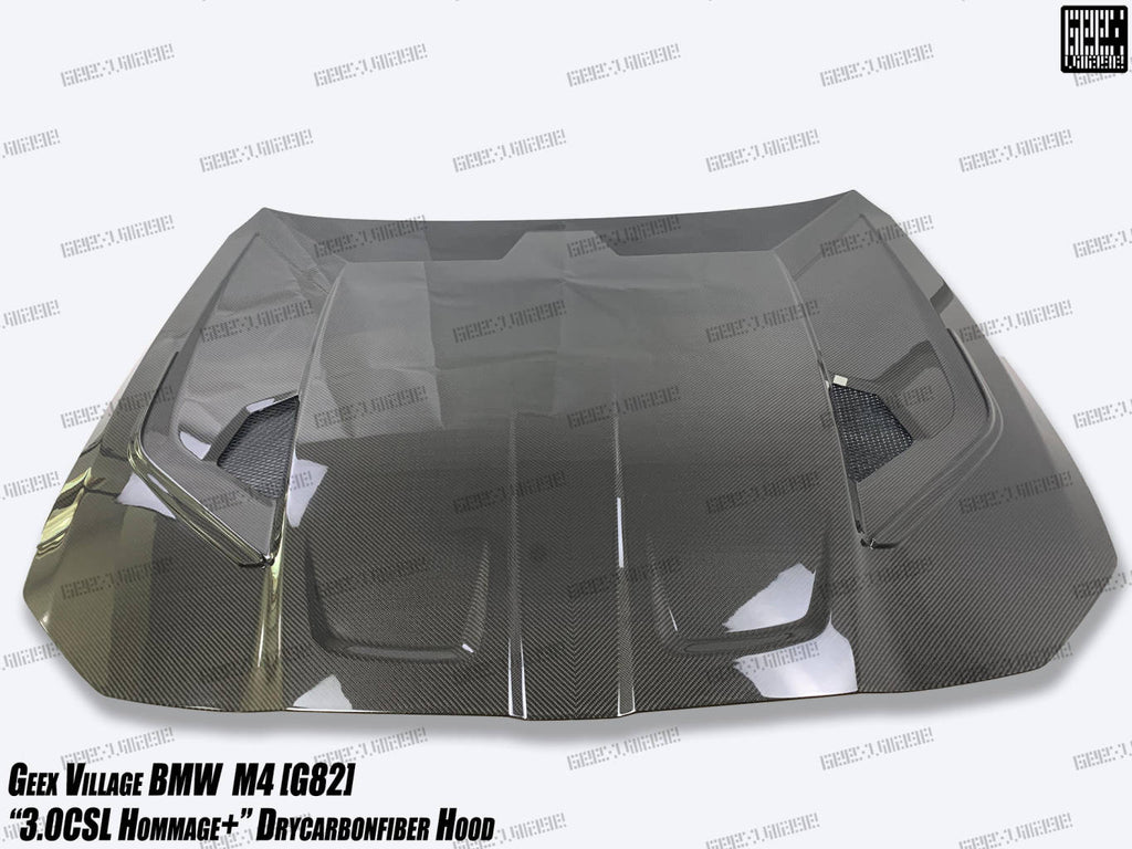 GEEX - BMW M3 G80 G81 / M4 G82 DRY CARBON FIBRE FRONT HOOD BONNET "3.0 CSL"