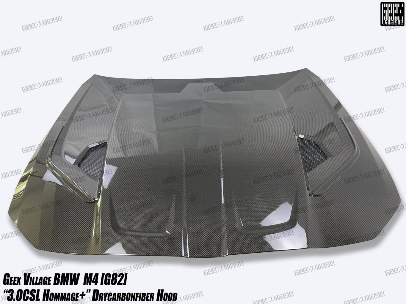 GEEX - BMW M3 G80 G81 / M4 G82 DRY CARBON FIBRE FRONT HOOD BONNET "3.0 CSL"