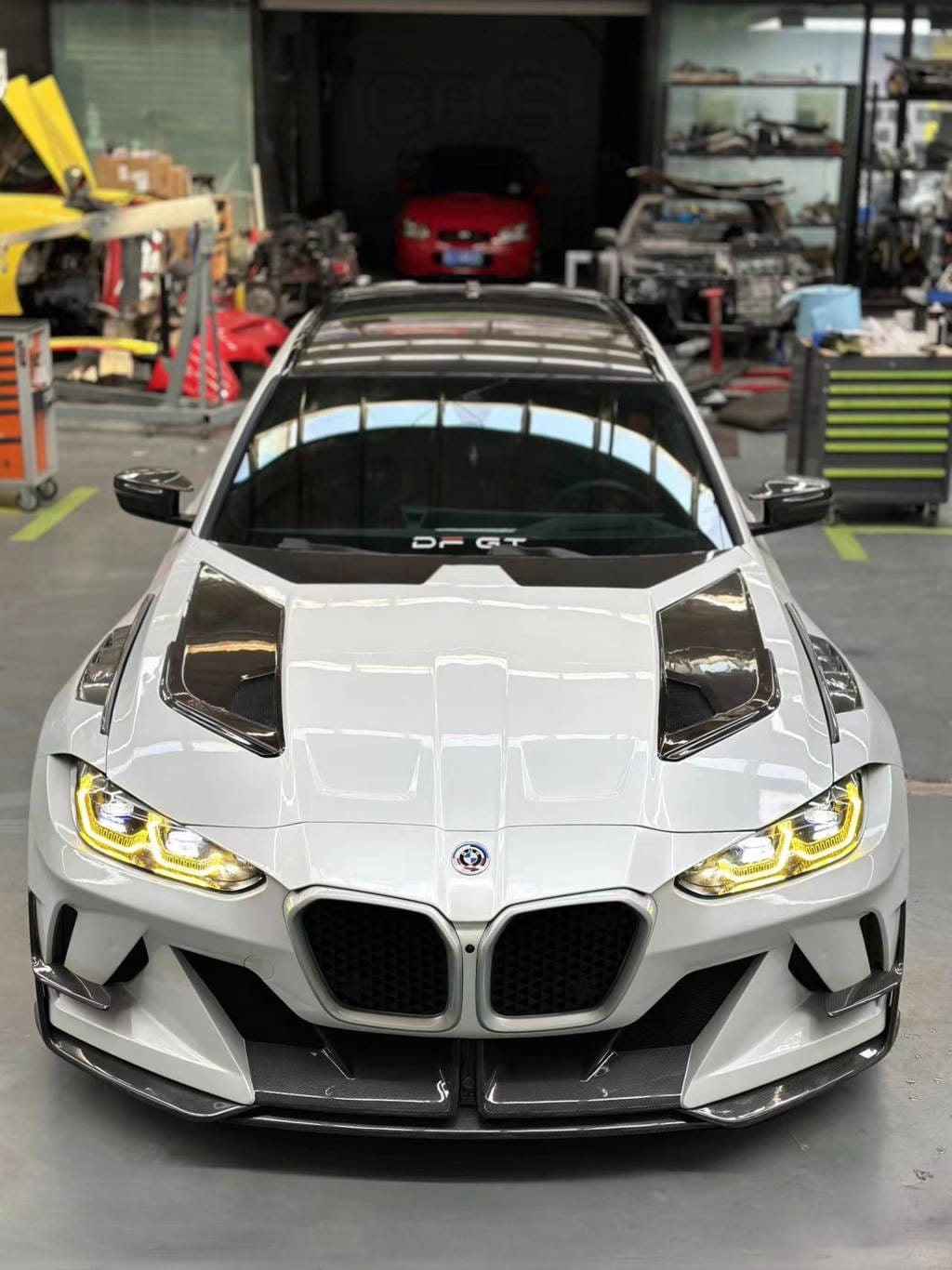 GEEX - BMW M3 G80 G81 / M4 G82 DRY CARBON FIBRE FRONT HOOD BONNET "3.0 CSL"