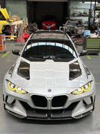 GEEX - BMW M3 G80 G81 / M4 G82 DRY CARBON FIBRE FRONT HOOD BONNET "3.0 CSL"
