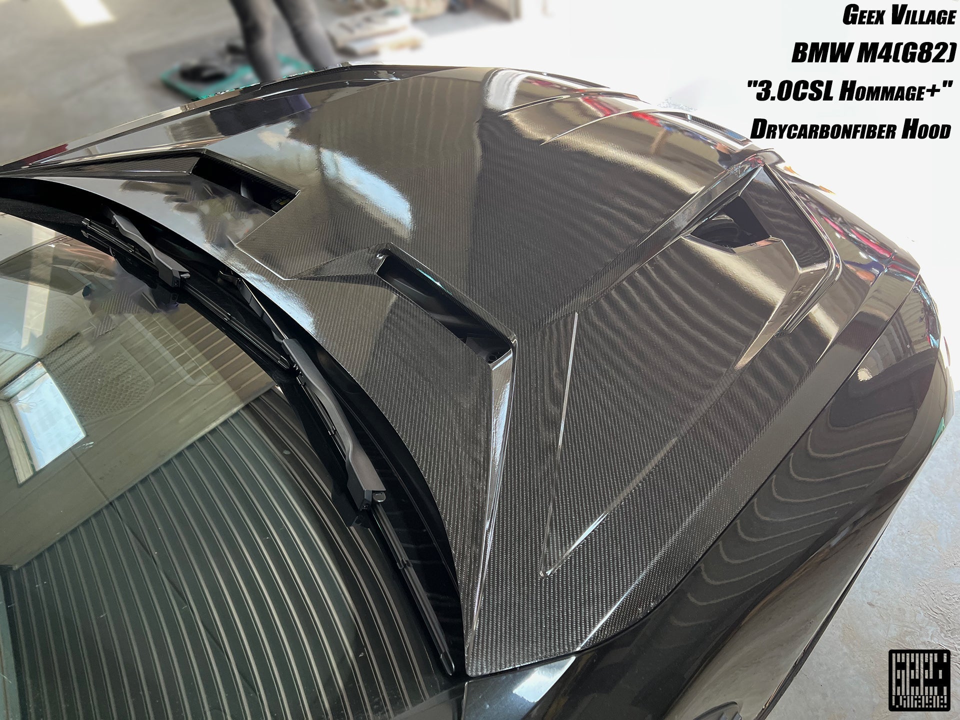 GEEX - BMW M3 G80 G81 / M4 G82 DRY CARBON FIBRE FRONT HOOD BONNET "3.0 CSL"