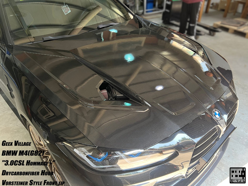 GEEX - BMW M3 G80 G81 / M4 G82 DRY CARBON FIBRE FRONT HOOD BONNET "3.0 CSL"