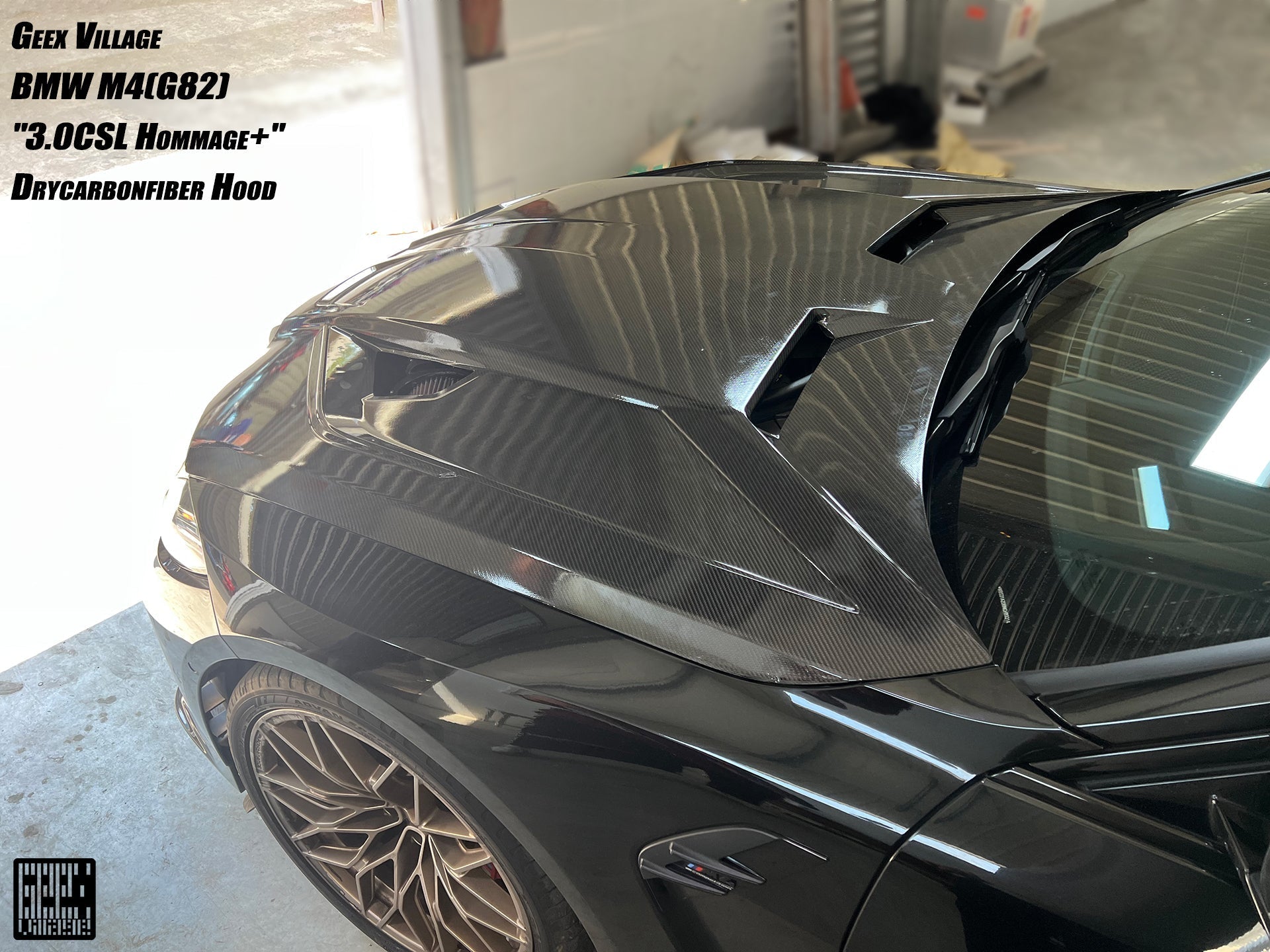 GEEX - BMW M3 G80 G81 / M4 G82 DRY CARBON FIBRE FRONT HOOD BONNET "3.0 CSL"