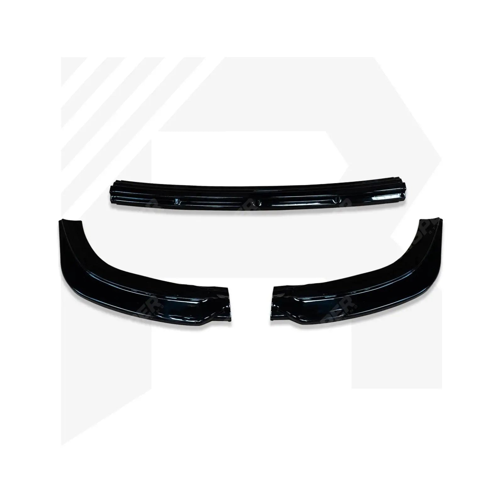 Gloss Black 3 Piece Front Splitter For Volkswagen ID.3 2019-2022