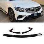 Gloss Black 'AMG Brabus Style' Front Splitter Lip For Mercedes GLC 2016-2019 - C253/X253 -