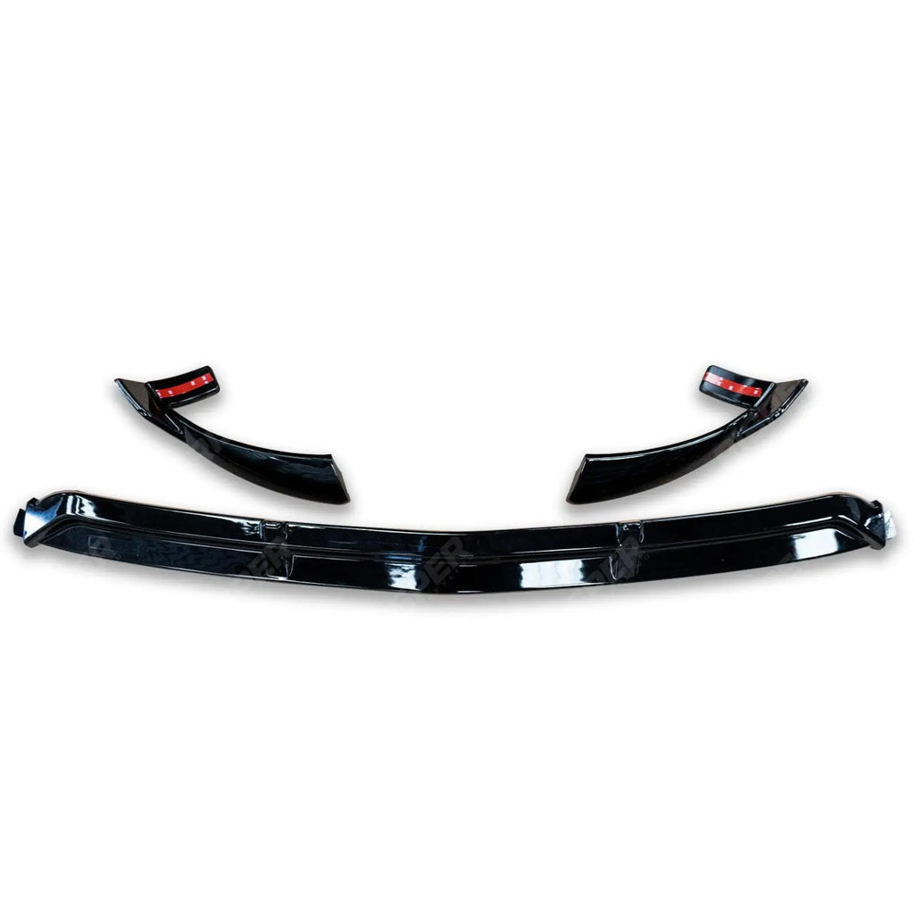 Gloss Black 'AMG Brabus Style' Front Splitter Lip For Mercedes GLC 2016-2019 - C253/X253 -