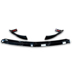 Gloss Black 'AMG Brabus Style' Front Splitter Lip For Mercedes GLC 2016-2019 - C253/X253 -