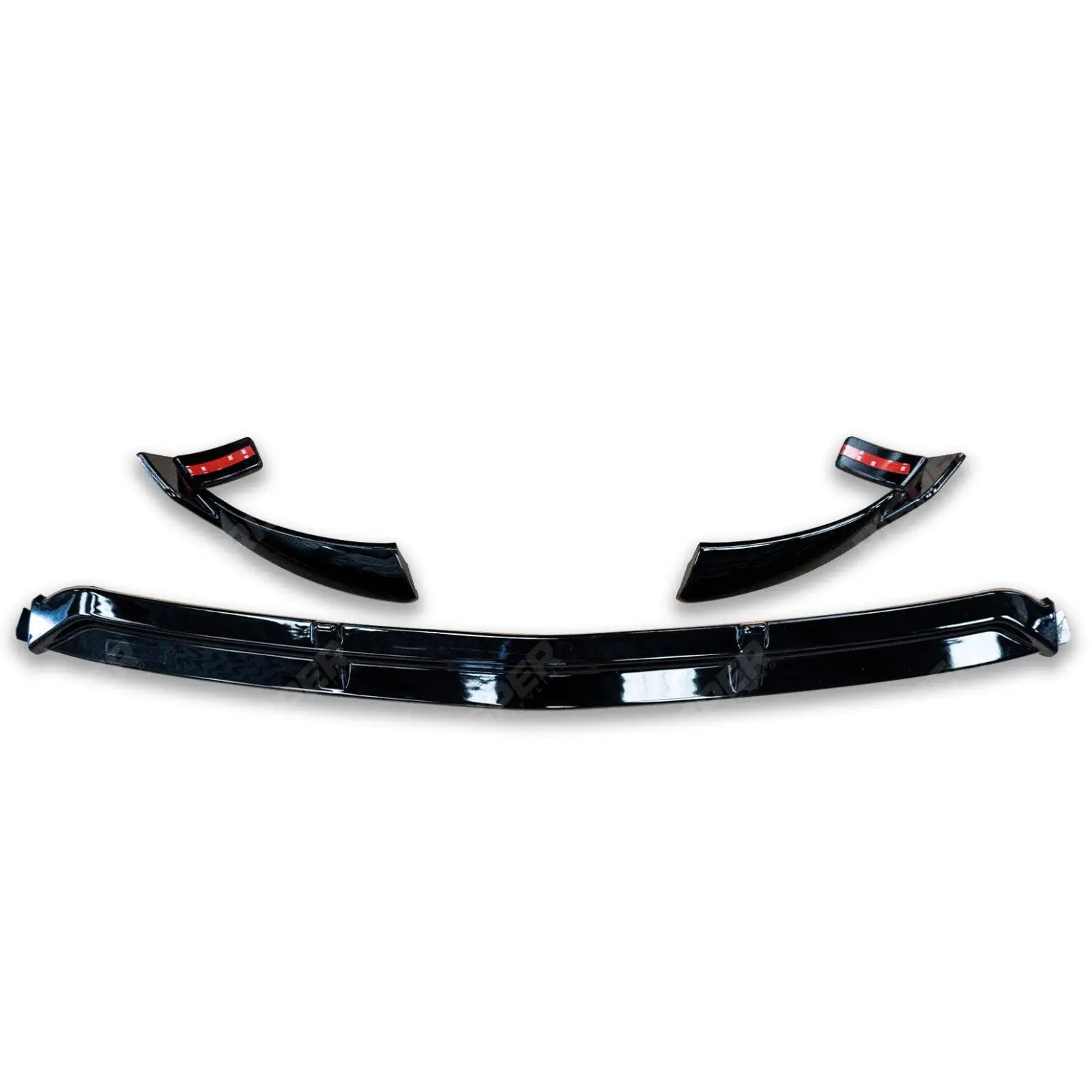 Gloss Black 'AMG Brabus Style' Front Splitter Lip For Mercedes GLC 2016-2019 - C253/X253 -