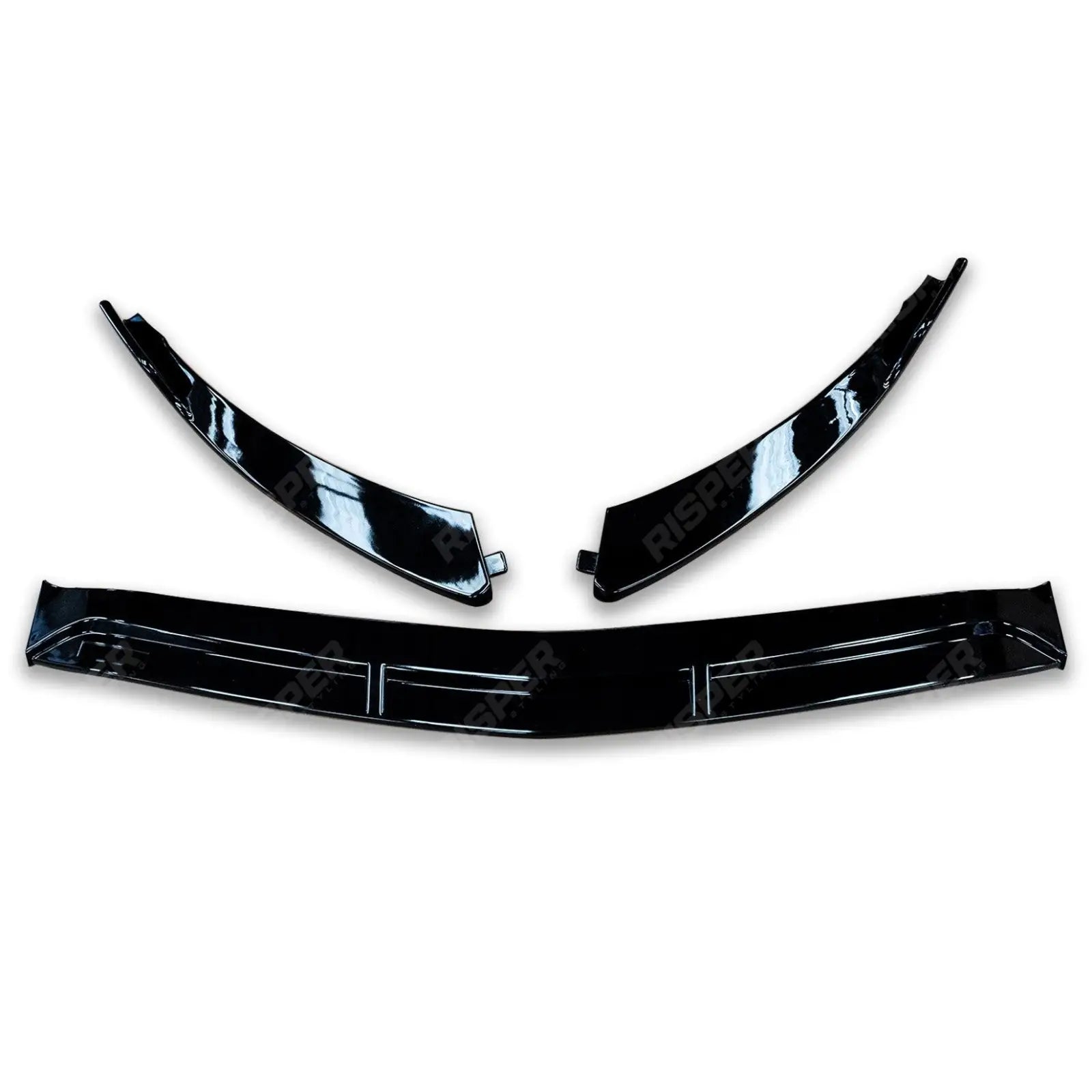 Gloss Black 'AMG Brabus Style' Front Splitter Lip For Mercedes GLC 2016-2019 - C253/X253 -
