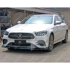 Gloss Black 'Brabus Style' Front Splitter Lip For Mercedes E Class W213 2020+