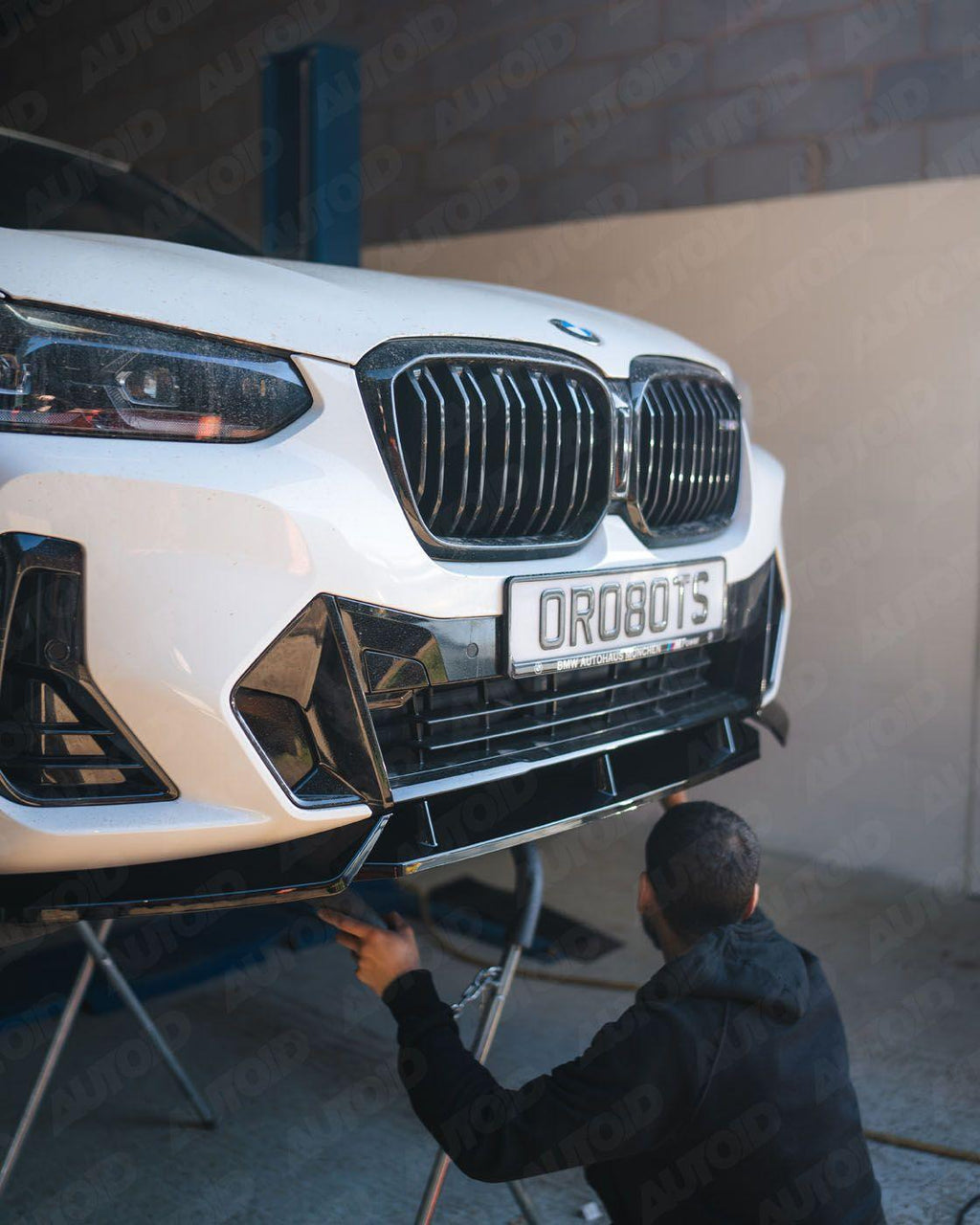 Gloss Black Competition Front Splitter for BMW iX3, X3 LCI & X4 LCI (2021+, G01 G02)